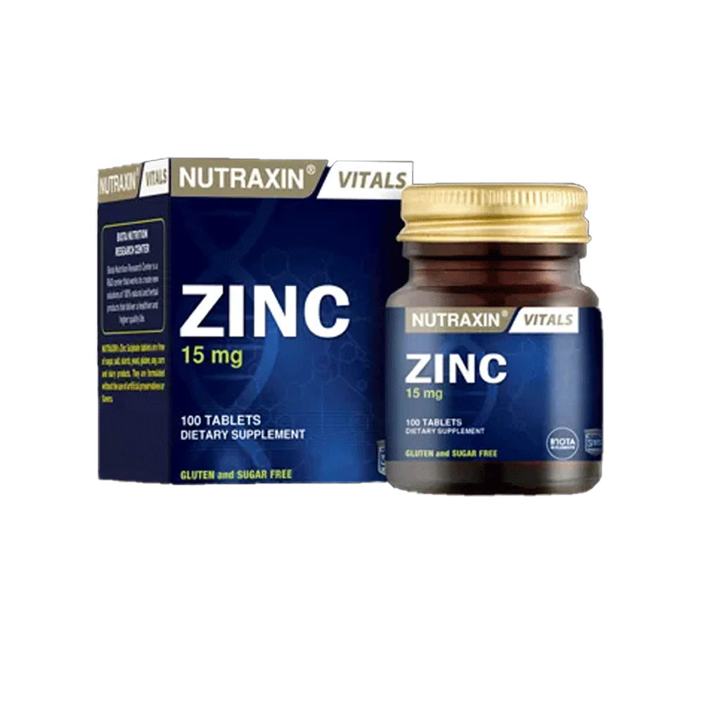 NUTRAXIN VITALS ZINC 15MG 100 TAB