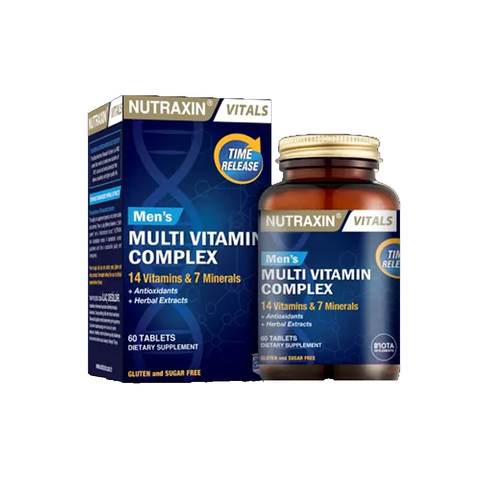 NUTRAXIN VITALS MENS MULTIVITAMIN COMPLEX 60 TAB