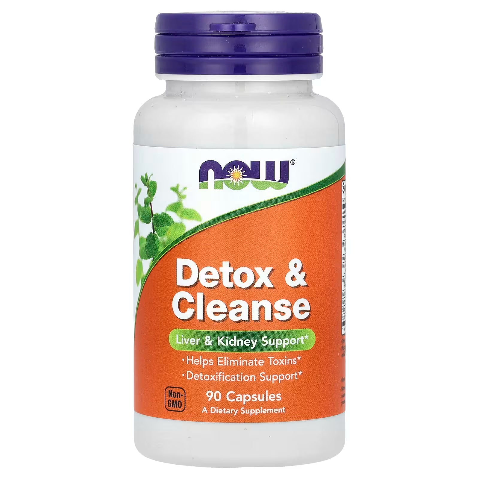 NOW Foods Detox & Cleanse 90 Capsules bottle — Liver & Kidney Support, Helps Eliminate Toxins, Non-GMO Dietary Supplement
