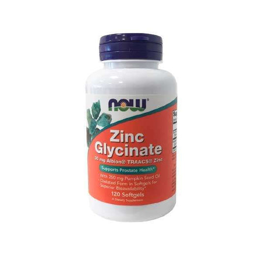 NOW ZINC GLYCINATE 30MG ( 120 SOFTGEL)