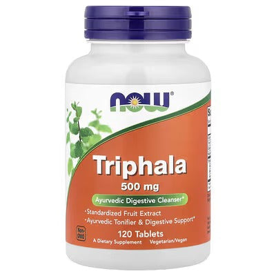 NOW TRIPHALA 500 MG DIGESTIVE CLEANSER (120 TAB)