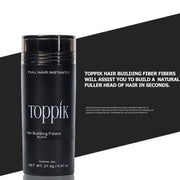 TOPPIK HAIR BUILDING FIBERS BLACK 27.5 GM