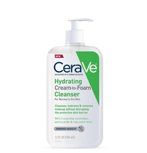 CERAVE HYDRATING CREAM TO FOAM CLEANSER (355ML)