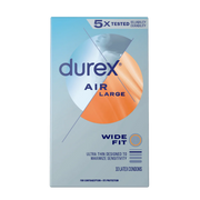 DUREX AIR LARGE WIDE FIT (10) CONDOMS