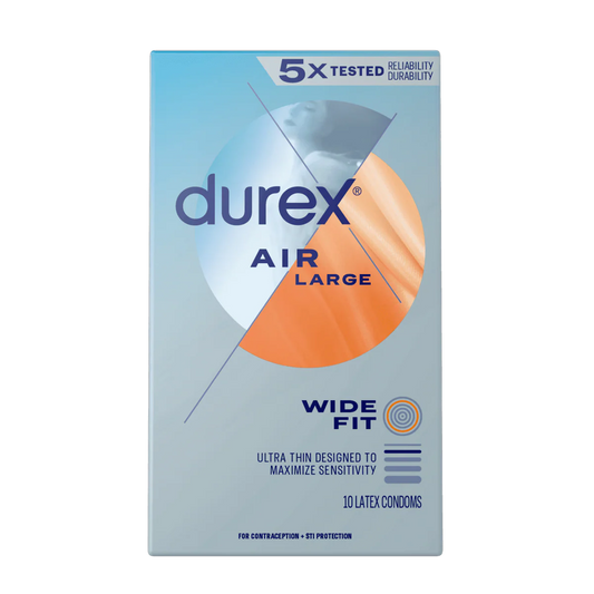 DUREX AIR LARGE WIDE FIT (10) CONDOMS