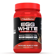 Nutrifactor Egg White Protein Powder 400g – 20g Protein per Serving, Essential Amino Acids & BCAAs, Muscle Growth, Mocha Cappuccino & Milk Chocolate Flavour – docxora.com Pakistan
