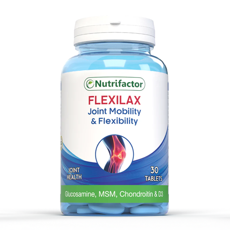Nutrifactor Flexilax Joint Mobility & Flexibility 30 Tablets – Glucosamine, MSM, Chondroitin & D3 for Joint Health – Available at DocXora Pakistan