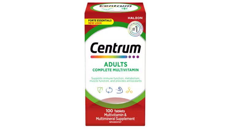 CENTRUM ADULTS COMPLETE MULTIVITAMINS (100 TABLETS)
