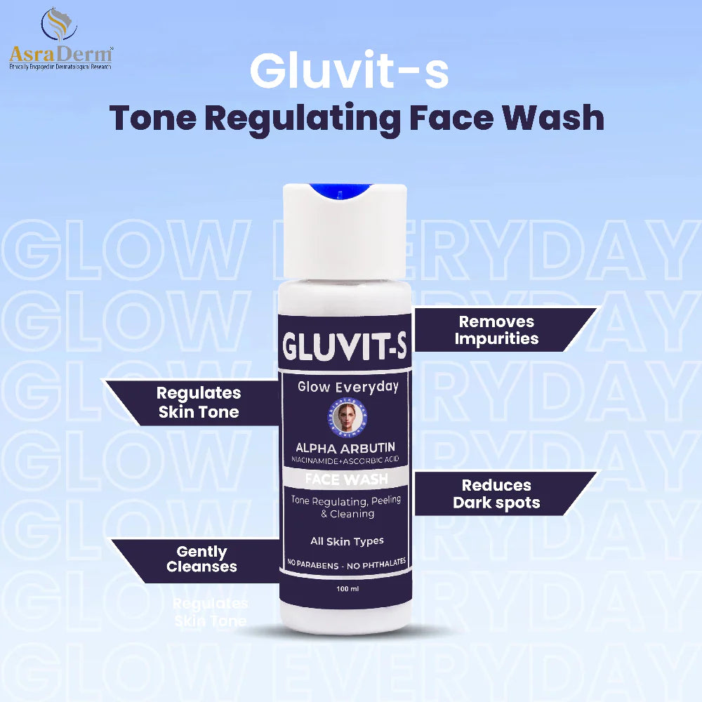 GLUVIT-S ALPHA FACE WASH, 100ML