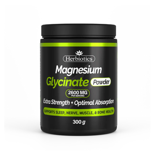 Herbiotics Magnesium Glycinate Powder 2600mg Magnesium