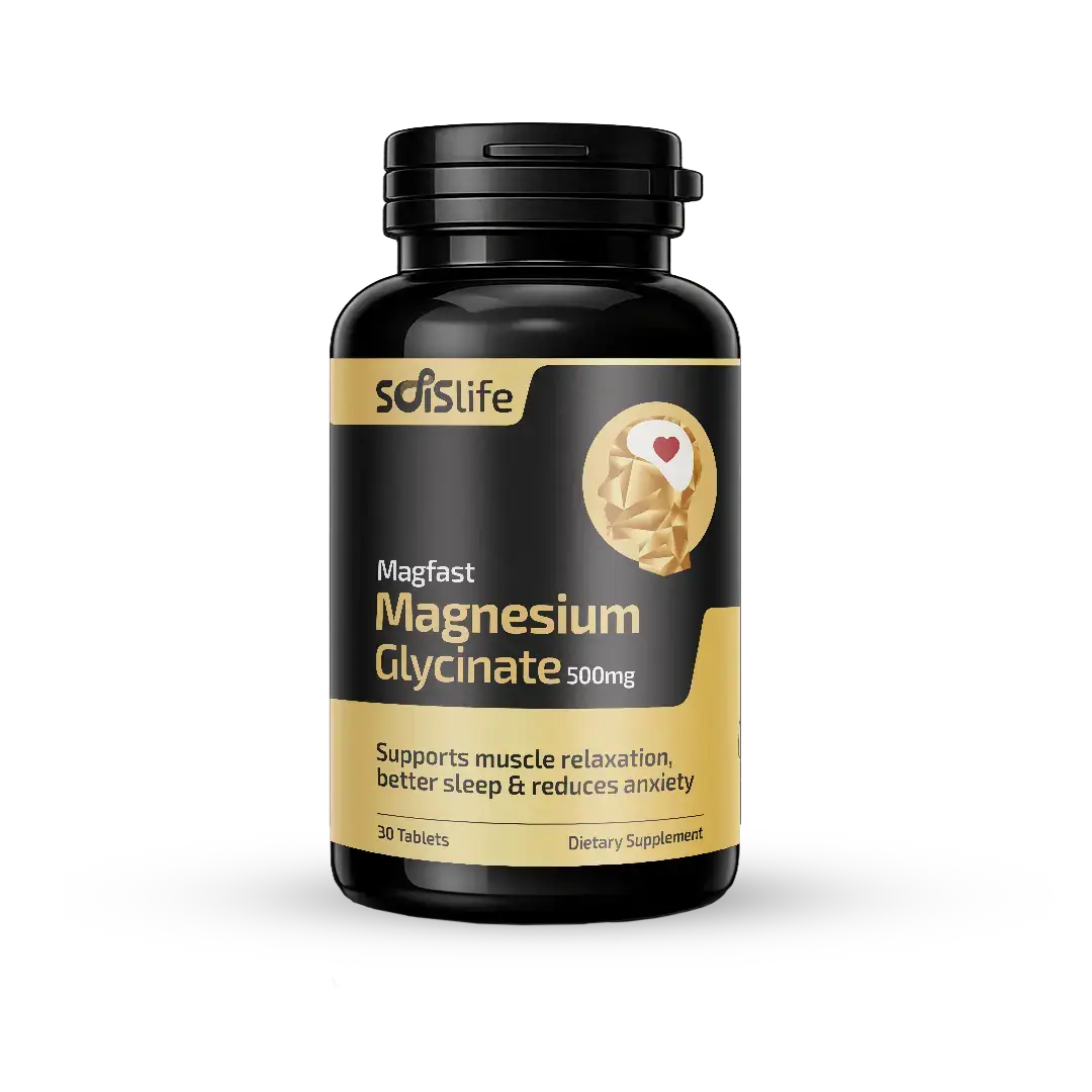 SOIS LIFE MAGFAST, MAGNESIUM GLYCINATE, 500MG, 30 TABLETS