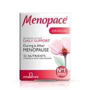 Vitabiotics Menopace Original 30 Tablets – No.1 Menopause Supplement with 22 Nutrients, Vitamins & Soya Isoflavones, Before During & After Menopause – Available at docxora.com Pakistan
