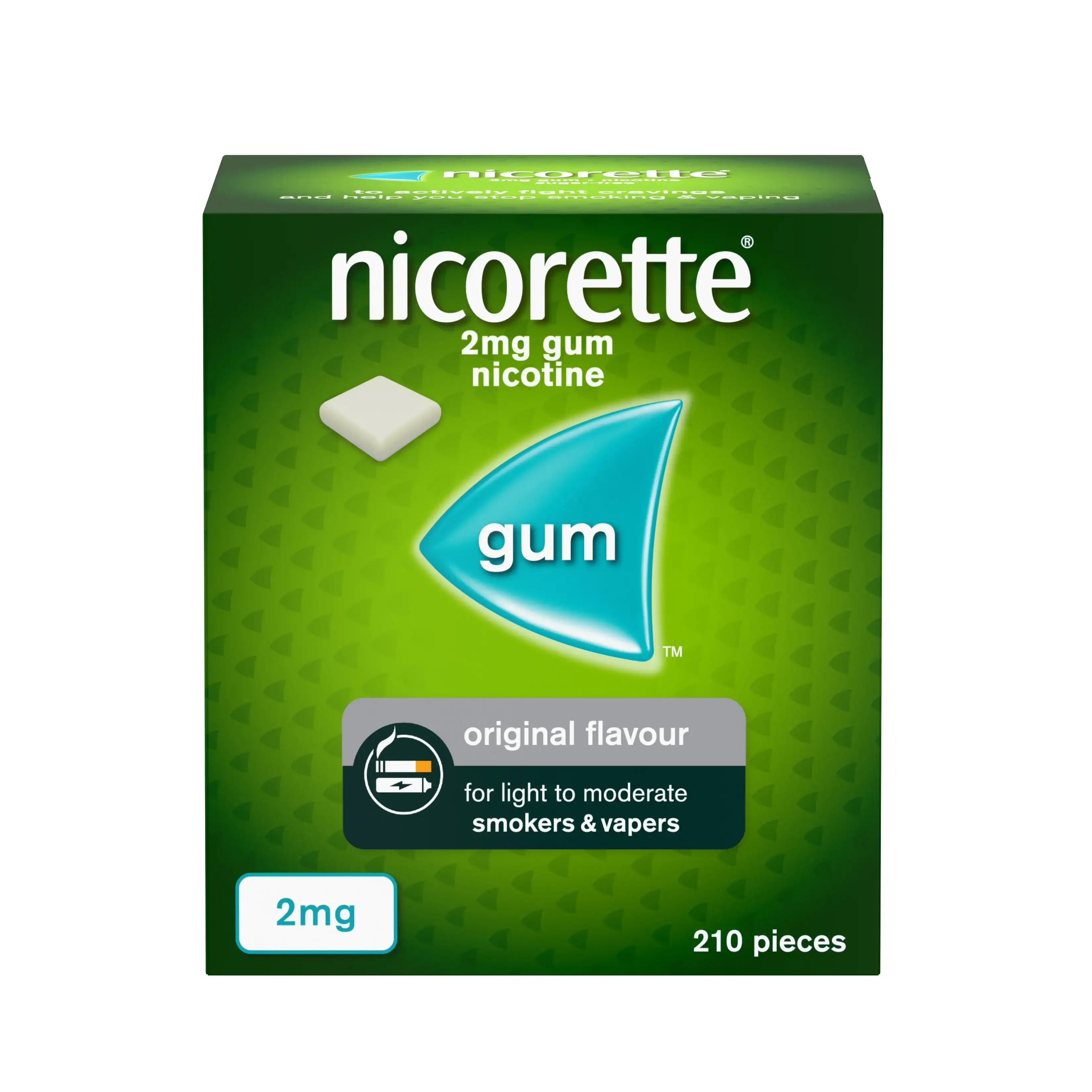 NICORETTE GUM 2MG (210 PCS)