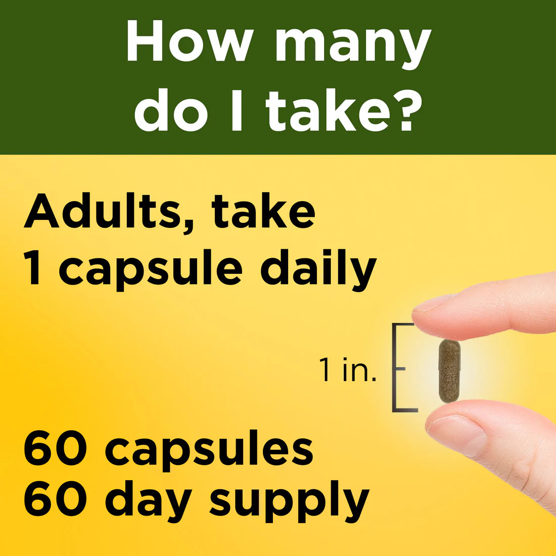 Nature Made Ashwagandha 125mg Capsule Size Reference – 1 inch capsule, 1 capsule daily, 60 capsules 60-day supply – docxora.com Pakistan
