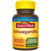 Nature Made Ashwagandha 125mg 60 Capsules – Sensoril Ashwagandha, Stress Relief & Relaxation Support, #1 Pharmacist Recommended – Available at docxora.com Pakistan
