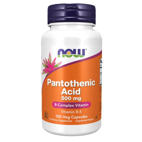 NOW PANTOTHENIC ACID 500 MG B-COMPLEX VIT B-5 (100 CAP)