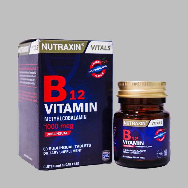 NUTRAXIN VITALS B12 VITAMIN (METHYLCOBALAMIN 1000MCG) 60 TAB