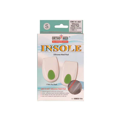 ORTHOMED HEEL PAD SILICONE INSOLE OM14-007 (ALL SIZES)