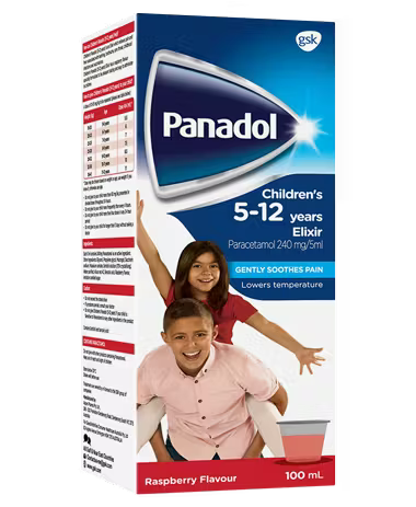 PANADOL CHILDREN's 5-12 YEARS ELIXIR/SYRUP
