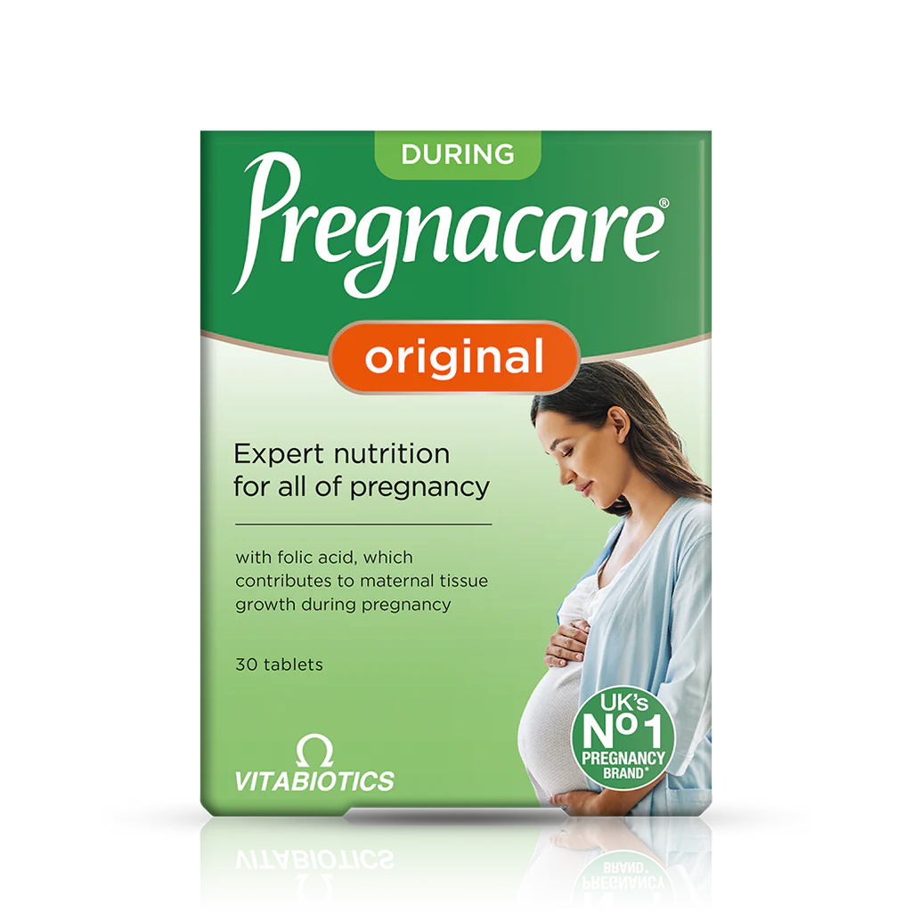 Vitabiotics Pregnacare Original Tablets 30 Tablets – Expert Nutrition for All of Pregnancy with Folic Acid – UK's No.1 Pregnancy Brand – Buy in Pakistan at Docxora