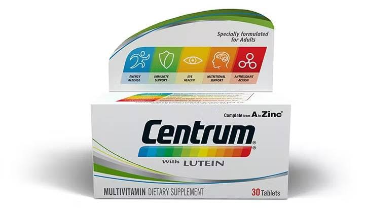 Centrum With Lutein (30 Tablets) Saudia Imported