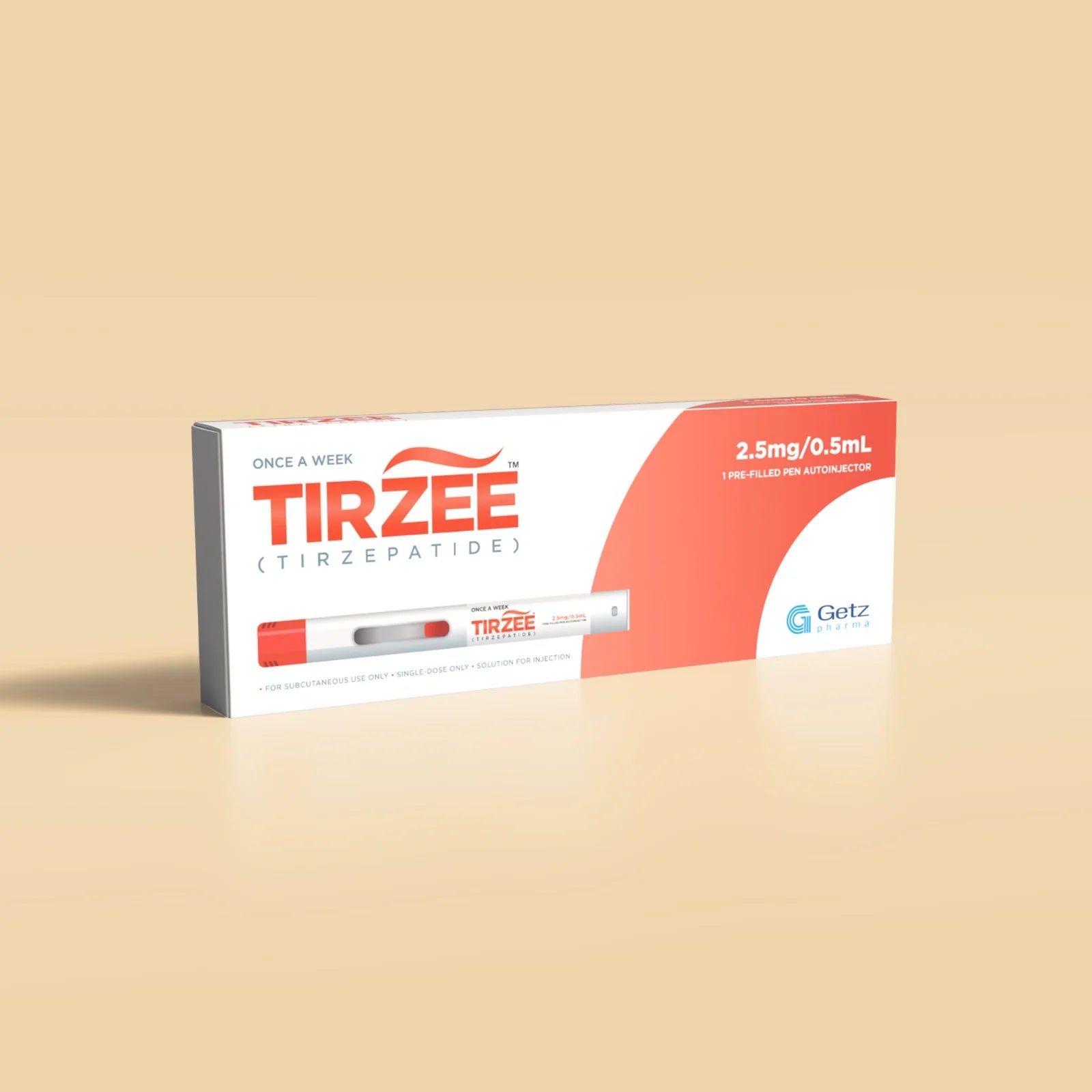 Tirzee Injection 2.5mg/0.5ml (1 Box = 1Prefilled Pen)