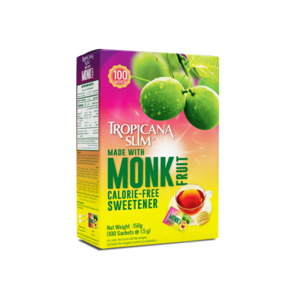 TROPICANA SLIM MONK FRUIT 100'SACHETS
