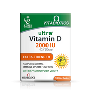 Vitabiotics Ultra Vitamin D 2000 IU Extra Strength (D3 50mcg) 96 Mini Tablets – UK's No.1 Vitamin D Brand, 4 Times Winner, Immune Support, British Pharmacopoeia Quality – docxora.com
