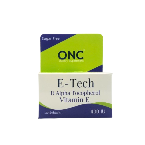 ONC E-Tech D Alpha Tocopherol Vitamin E 400IU 30 Softgels