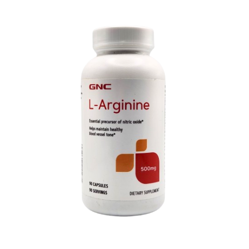 GNC L-ARGININE 500MG IMP (90 CAP) '' EXPIRY DATE 06/2029