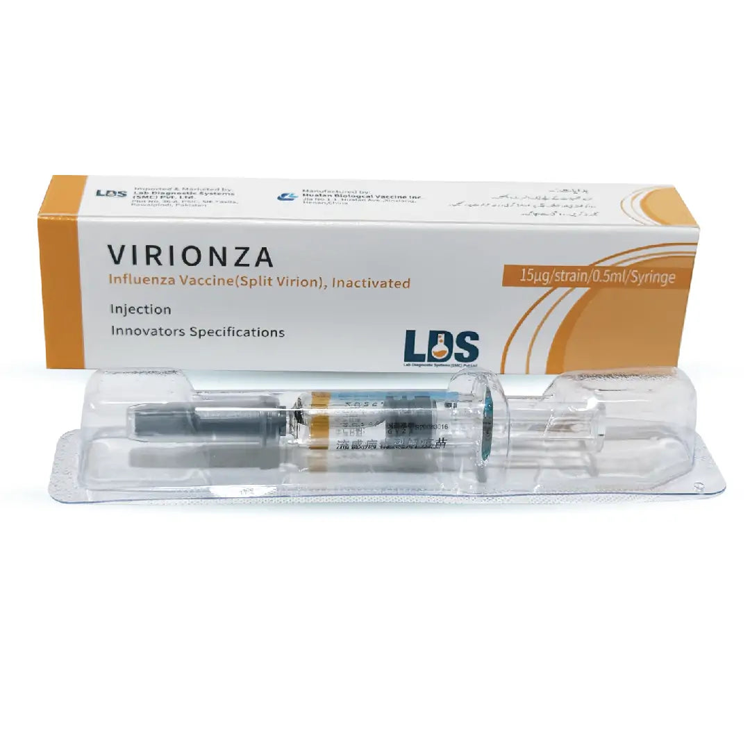 VIRIONZA (Influenza Vaccine) Split Virion, Inactivated  "Only in Karachi On Call"