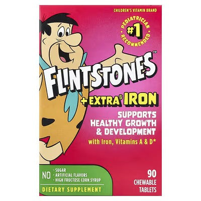 FLINTSTONES +EXTRA IRON (90 CHEWABLE TAB)