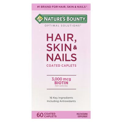 NB HAIR, SKIN & NAILS 3000MCG BIOTIN (60 CAPLETS)