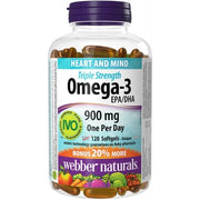 WEBBER NATURALS OMEGA-3 900MG (120 SOFTGELS)