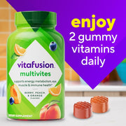 VITAFUSION MULTIVITES BERRY, PEACH, & ORANGE  (70 GUMMIES)