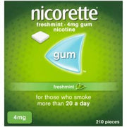 NICORETTE 4 MG FRESHMINT (210 GUMS)