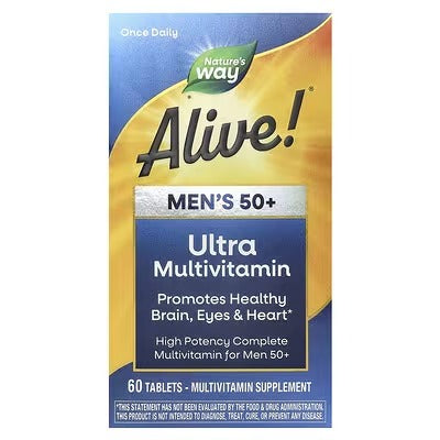 NATURE'S WAY ALIVE MEN 50+ ULTRA MULTIVITAMIN (60 TAB)