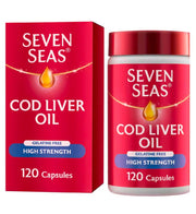 Seven Seas Cod Liver High Strength Gelatin-Free (120 Capsules)