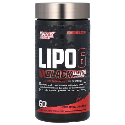 Nutrex Research, LIPO-6 Black, Ultra Concentrate, 60 liquid capsules