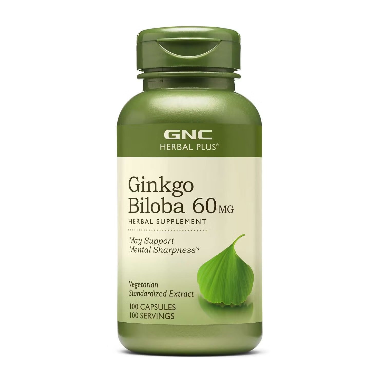 GNC GINKO BILOBA 60MG, 100'CAPS
