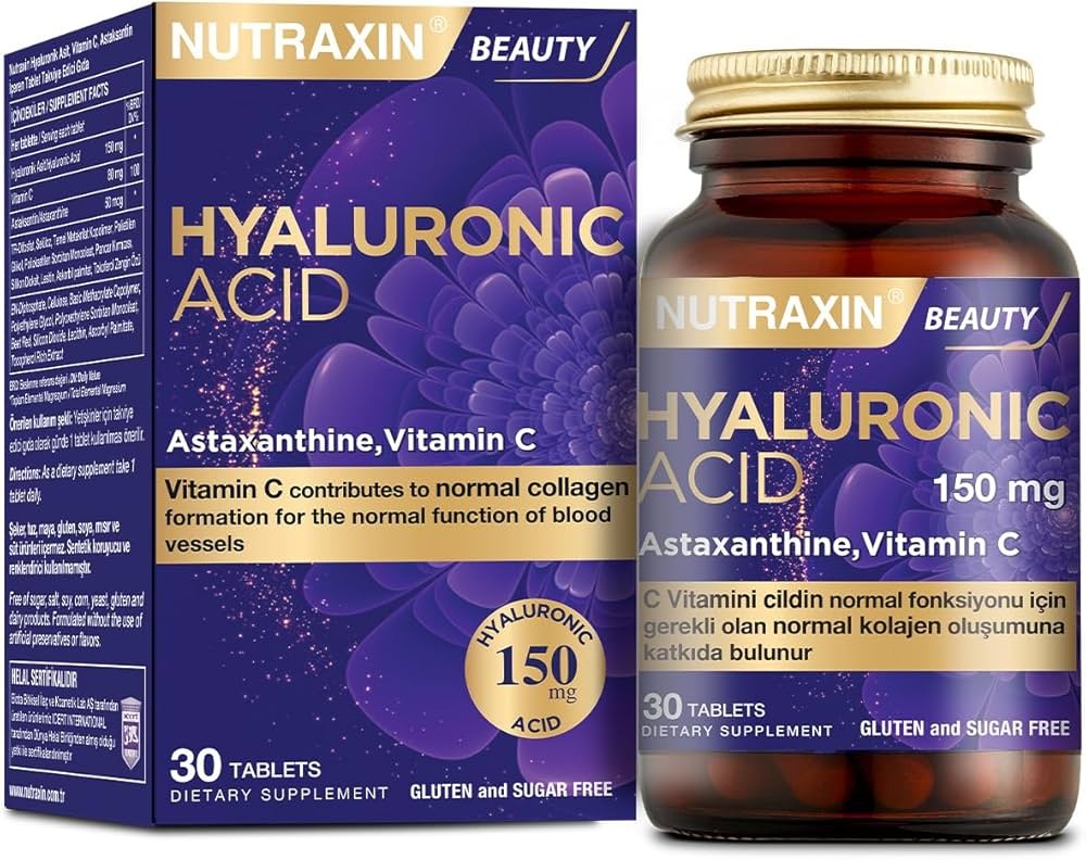 NUTRAXIN BEAUTY HYALURONIC ACID WITH VIT.C (30 TAB)