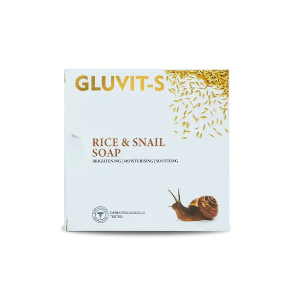 GLUVIT-S RICE & SNAIL SOAP, (115 GM)