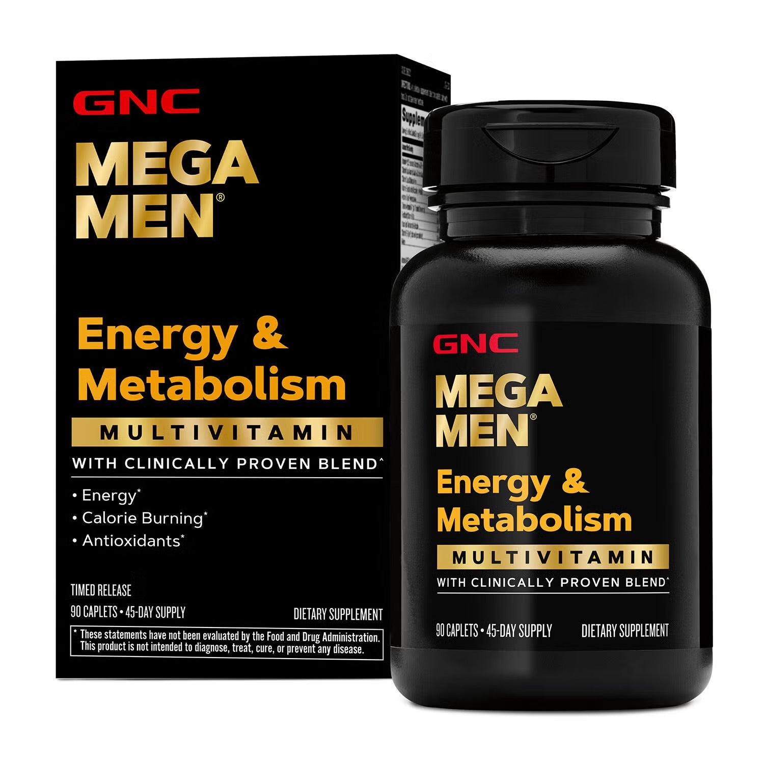 GNC MEGA MEN ENERGY & METABOLISM 90'CAPLETS
