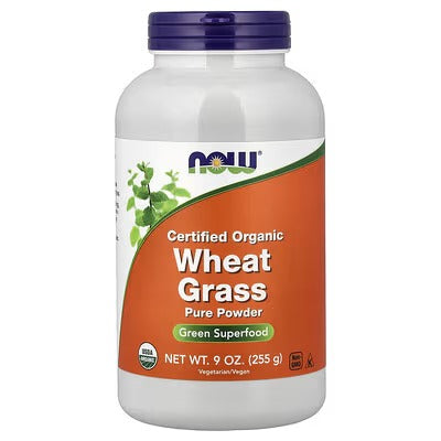 NOW WHEAT GRASS PURE POWDER 9OZ (255 G)