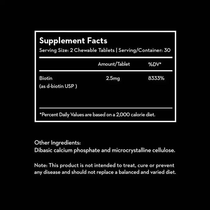 Versus Super Biotin (30 Chewable Tablets)