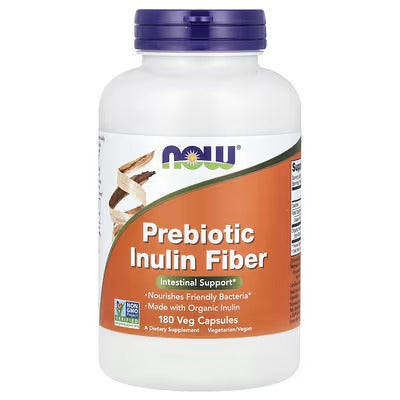 NOW PREBIOTIC INULIN FIBER VEG (180 CAP)