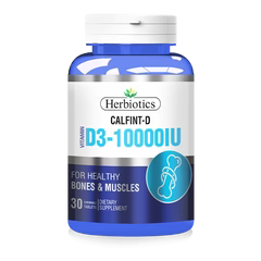 Herbiotics Calfint-D (Vitamin D3 10,000 IU Supplement) (30 TAB)
