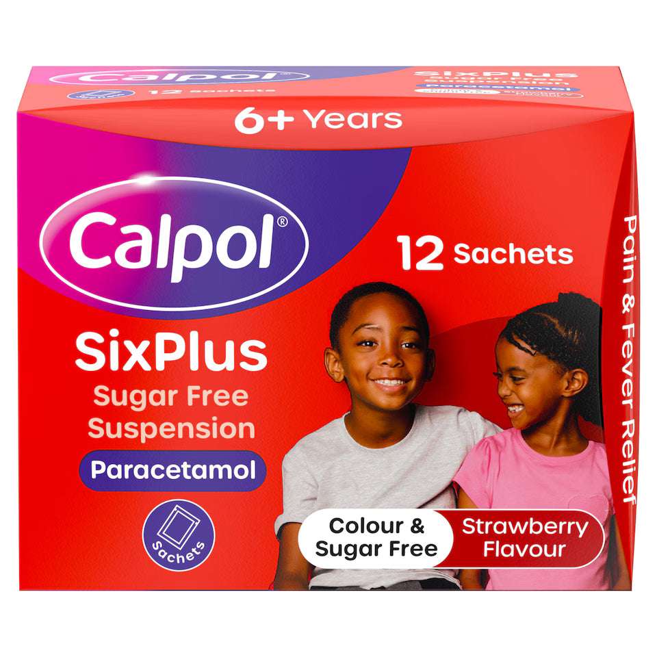 CALPOL 6 PLUS SUSPENSION IMP (12 SACHET)