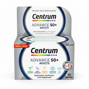 Centrum Advance 50+ Adults Daily Multivitamin 30 Tablets – Vitality, Bone Strength, Immunity, Cognitive Function & Eye Sight Support – Available at docxora.com Pakistan
