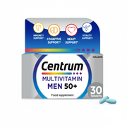 Centrum Multivitamin Men 50+ 30 Tablets – immunity, cognitive, heart and vitality support food supplement – Available at docxora.com Pakistan
